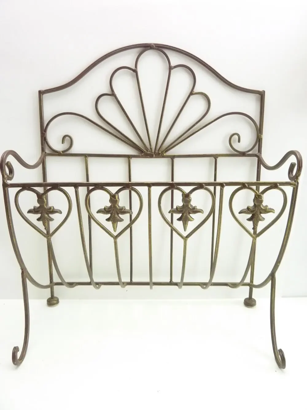 Vintage Magazine Holder Rack 80s Decor